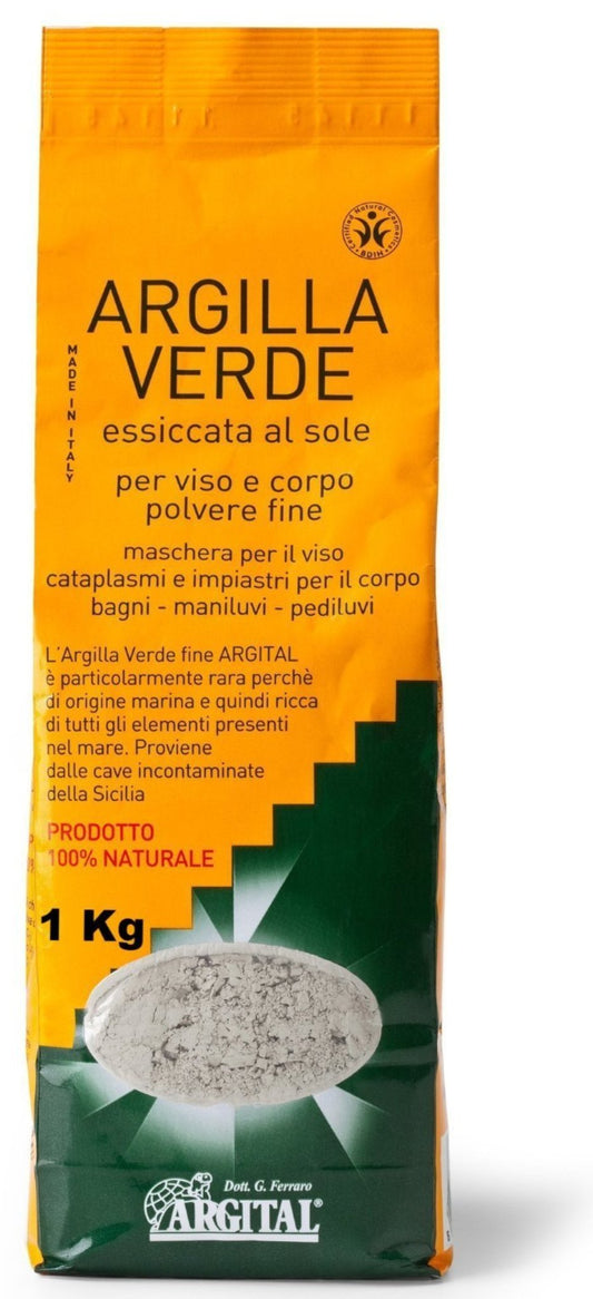 Argilla Verde ARGITAL - Polvere fine - modellante - un anti-ageing naturale